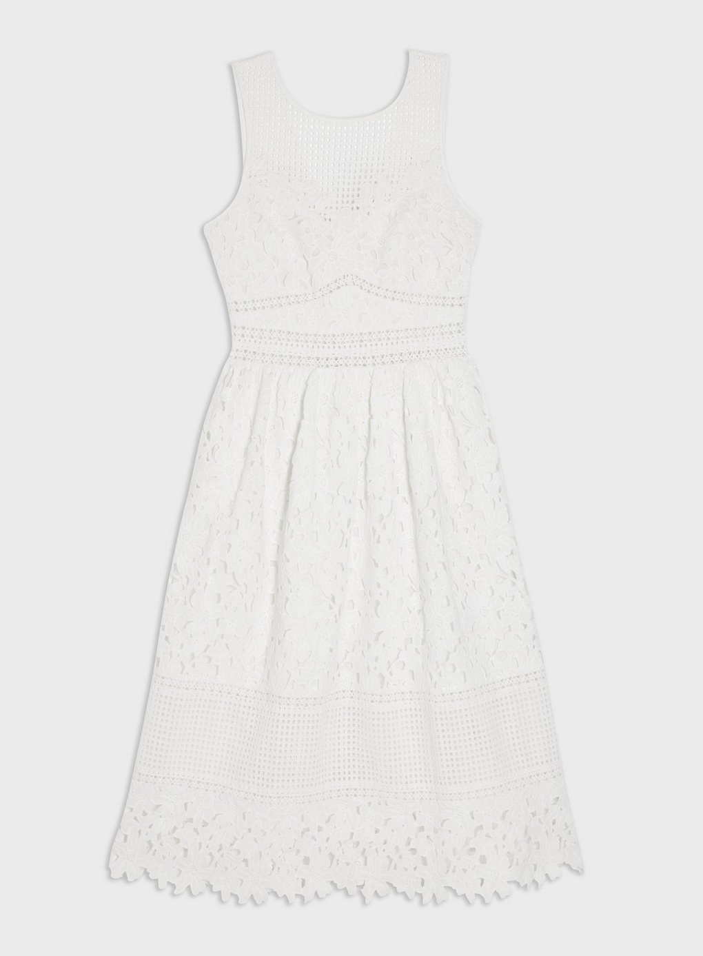 miss selfridge tiered maxi dress with lace detail in black